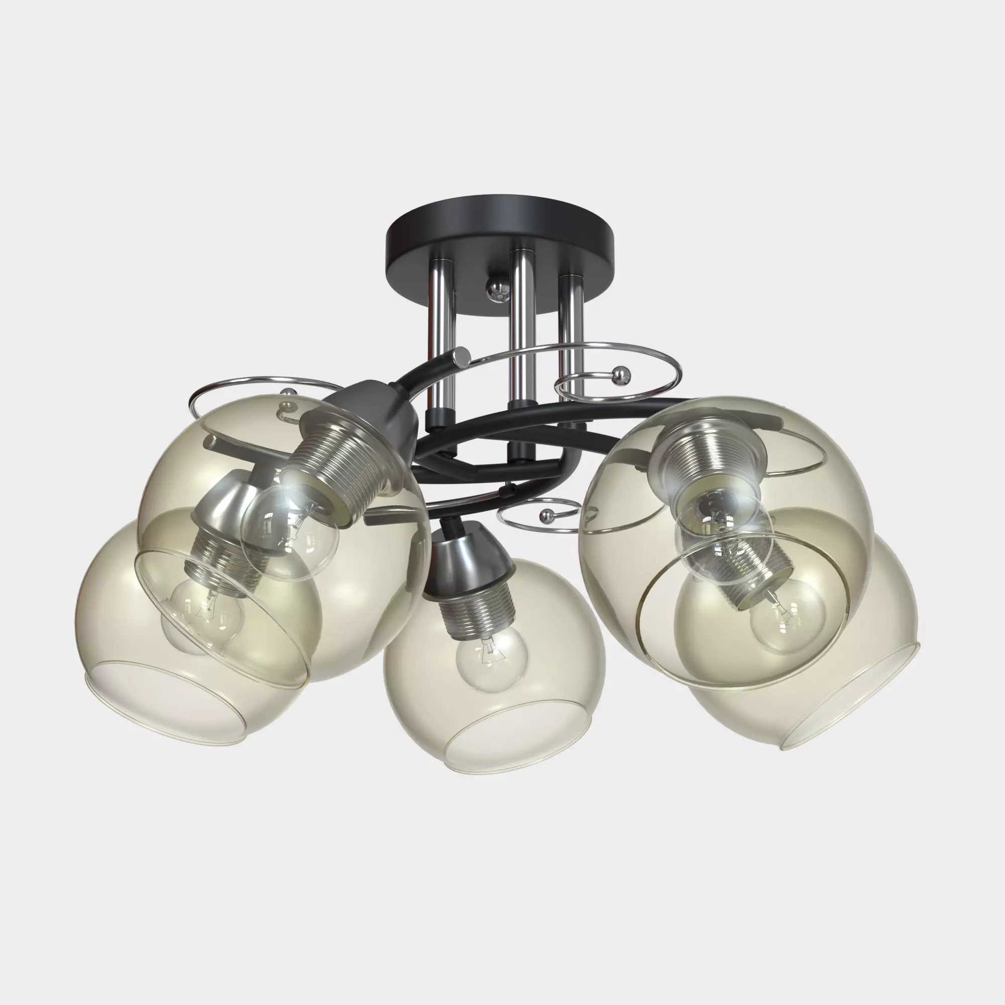 Ceiling chandelier Melefa 3507 - 5C 3D model_0