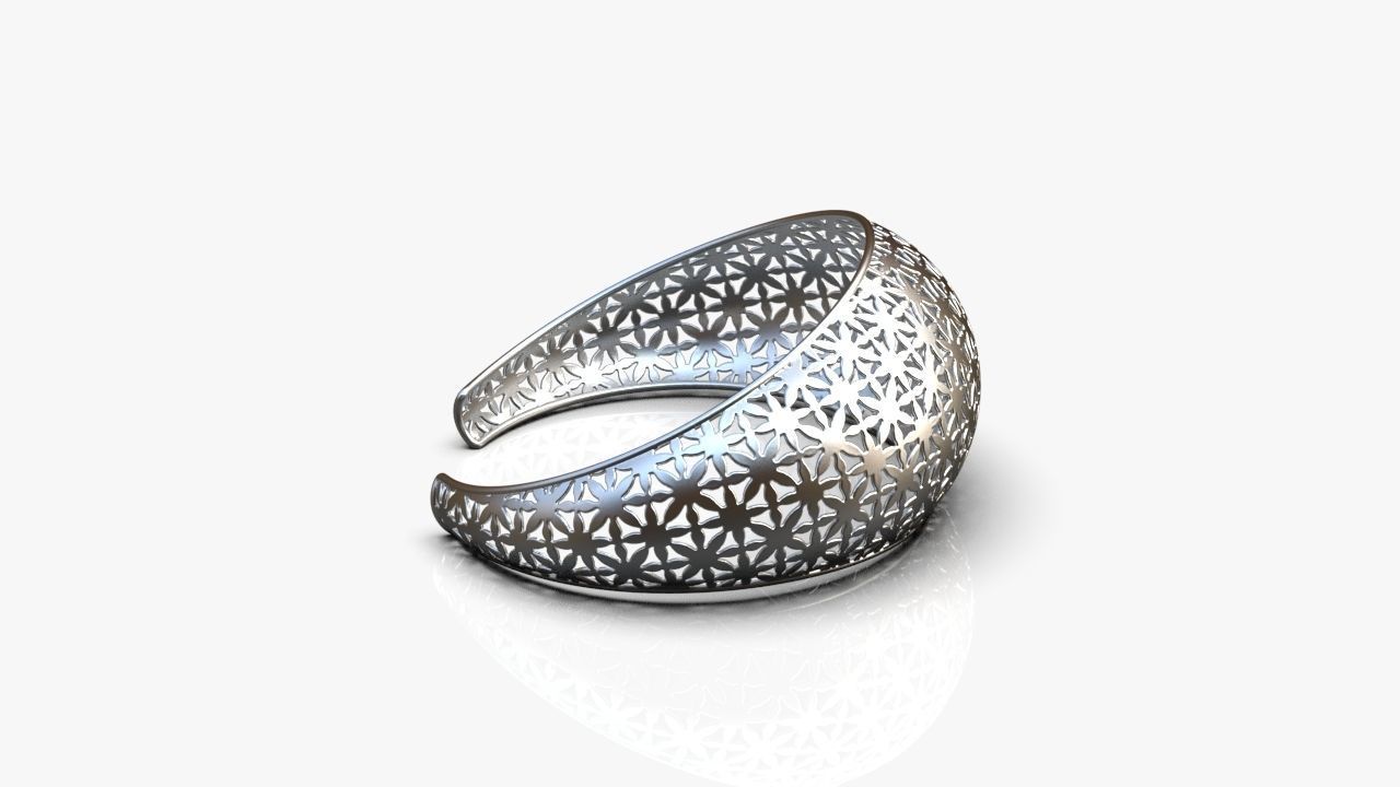  Cuff bracelet 3D print model_13