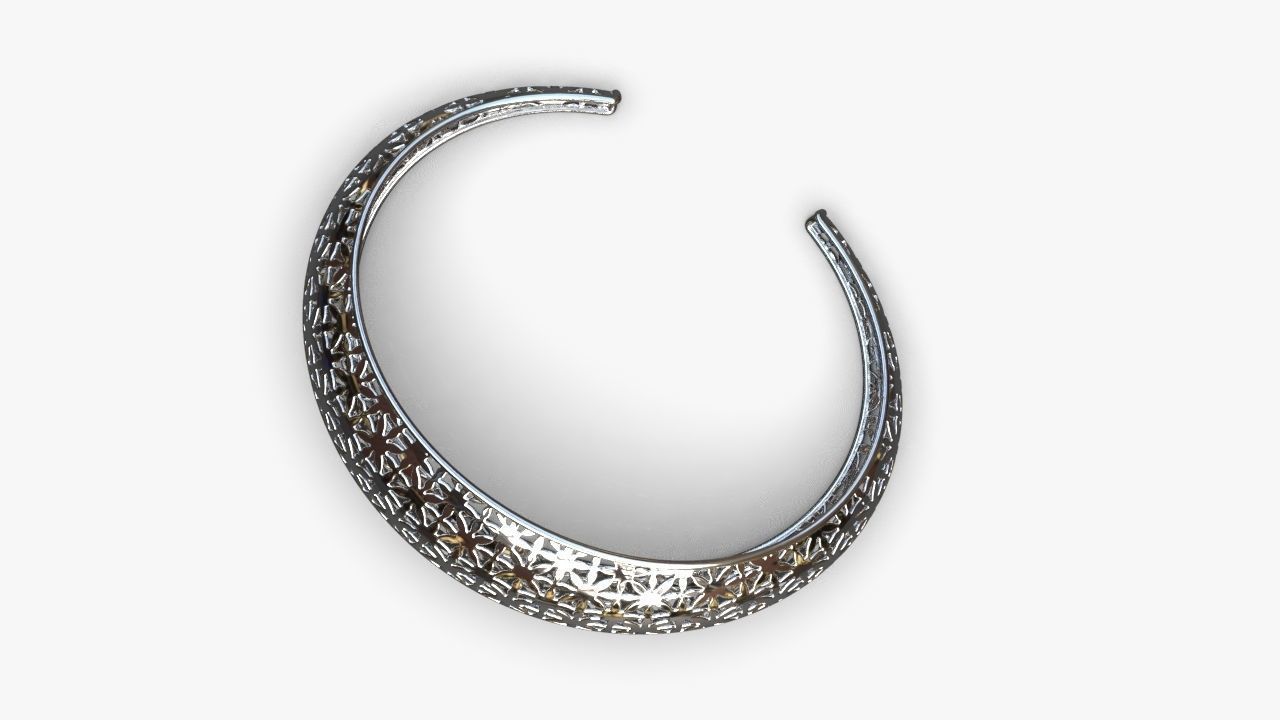  Cuff bracelet 3D print model_6