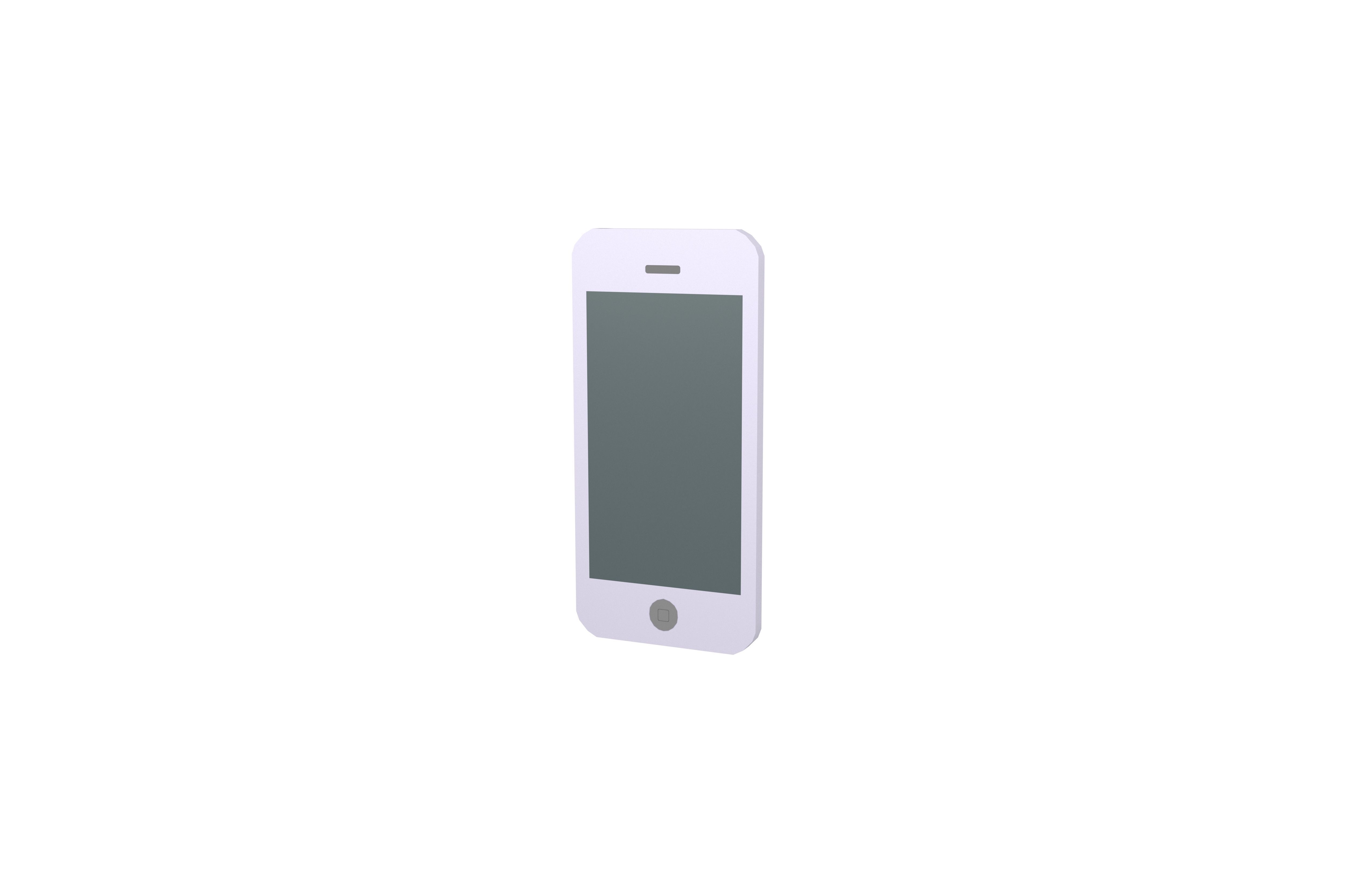 Cartoon Iphone v1 005 Low-poly 3D model_2