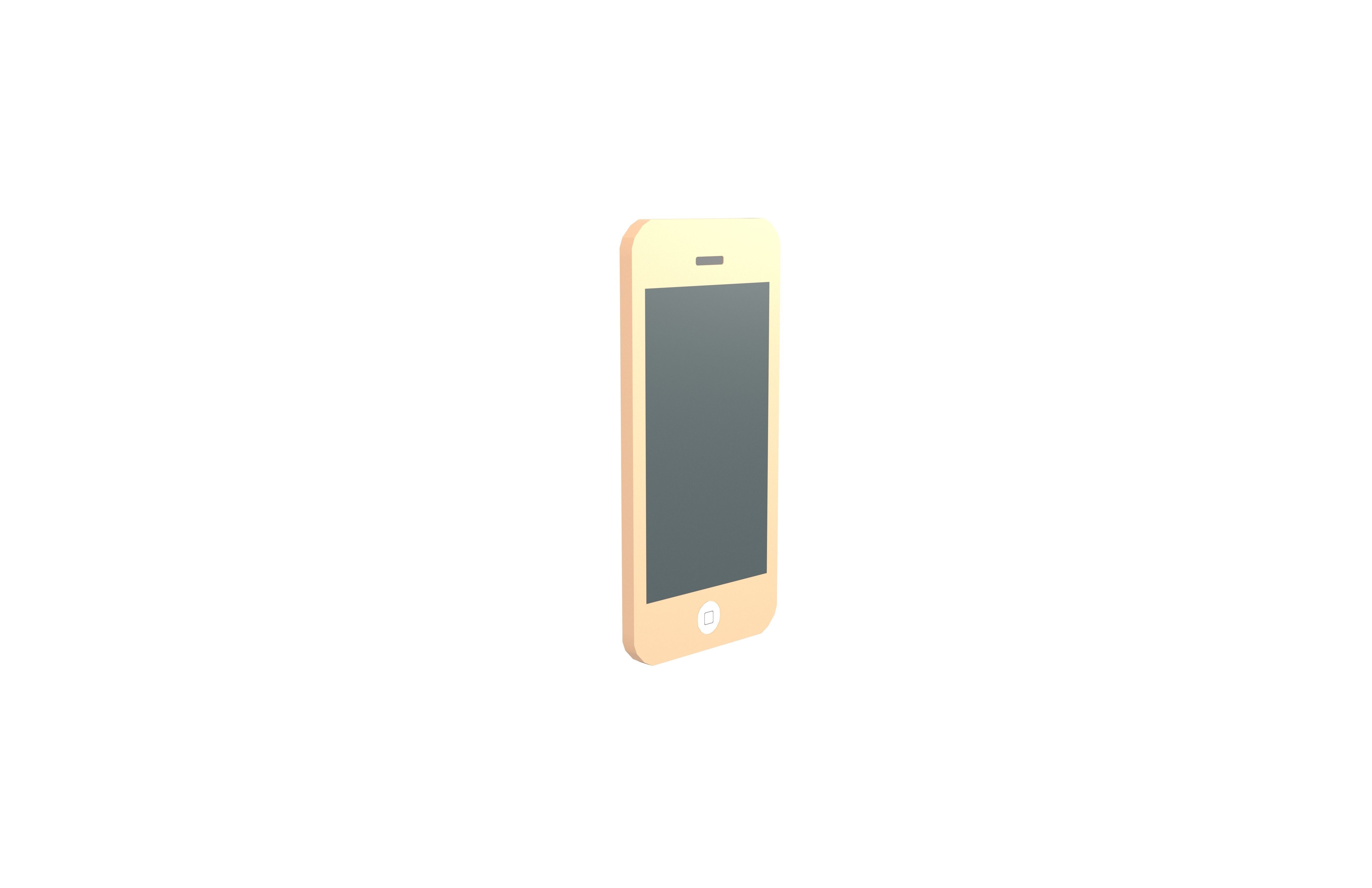 Cartoon Iphone v1 008 Low-poly 3D model_3