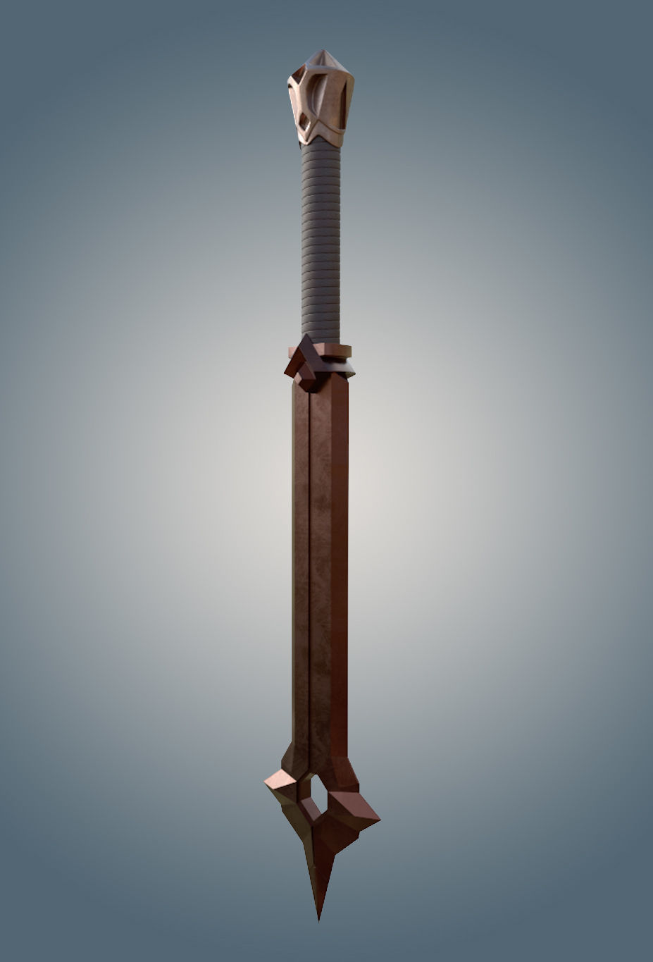 BALIN MACE SWORD 3D model_2