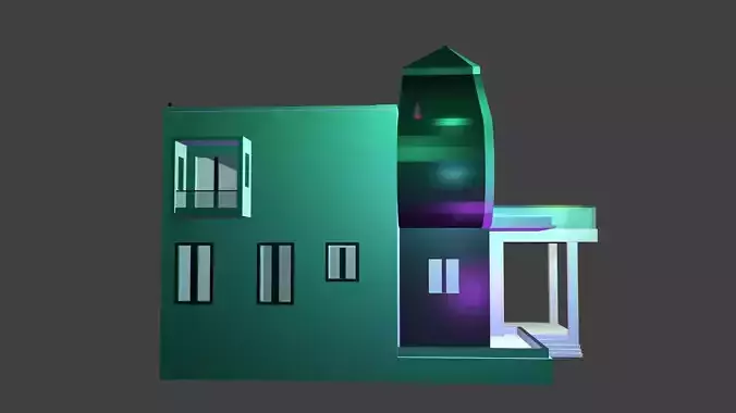 new style house 001 3D model