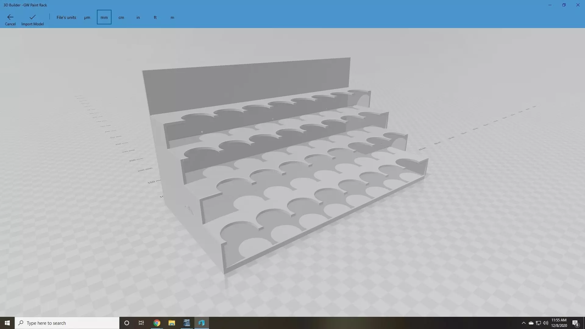 Paint Rack for GW Citadel Paints 3D print model_0