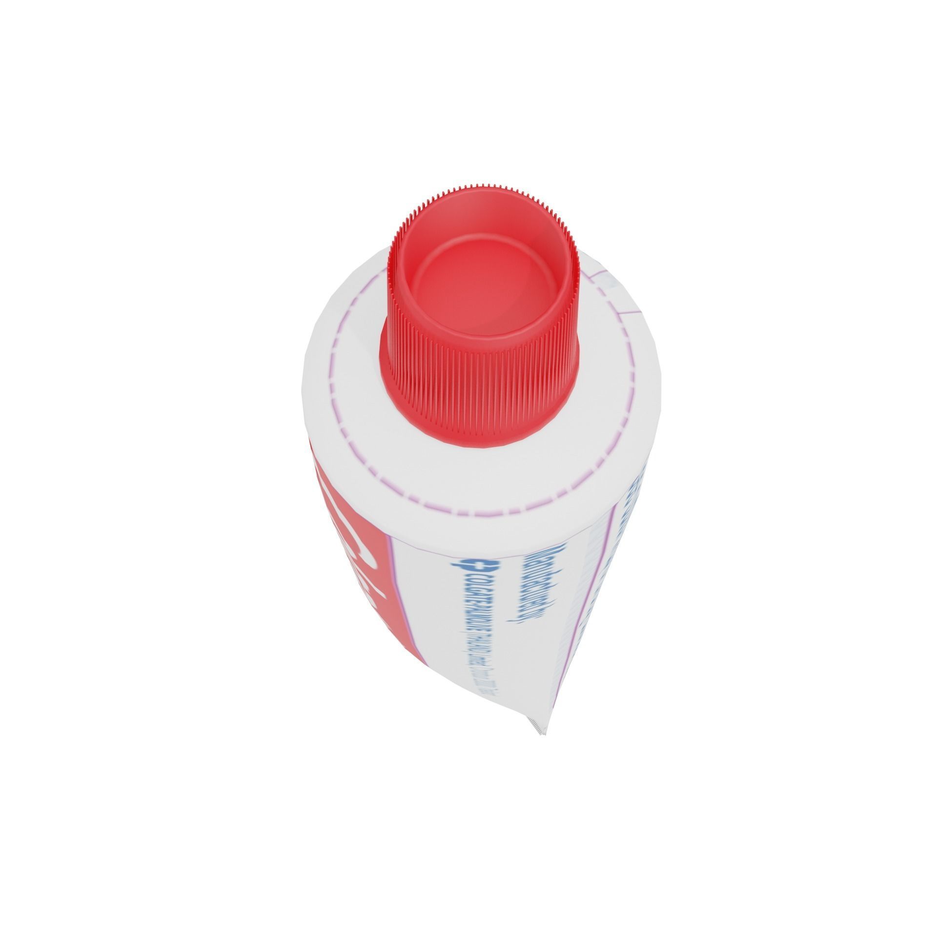 colgate ointment tube Low-poly 3D model_4