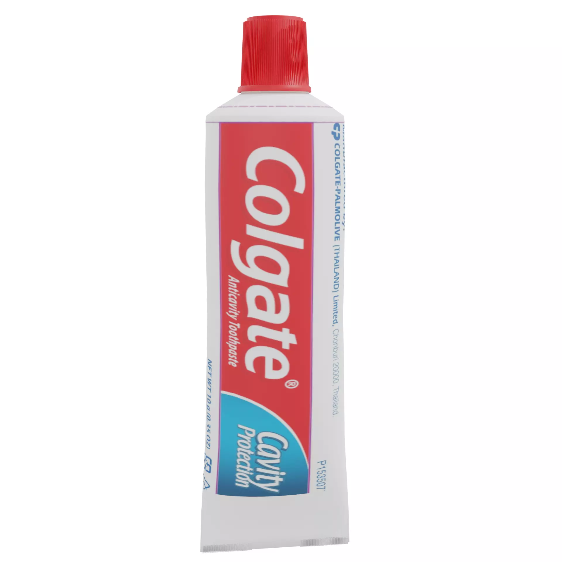 colgate ointment tube Low-poly 3D model_0