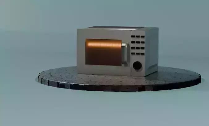 Microwave Oven Low-poly 3D model