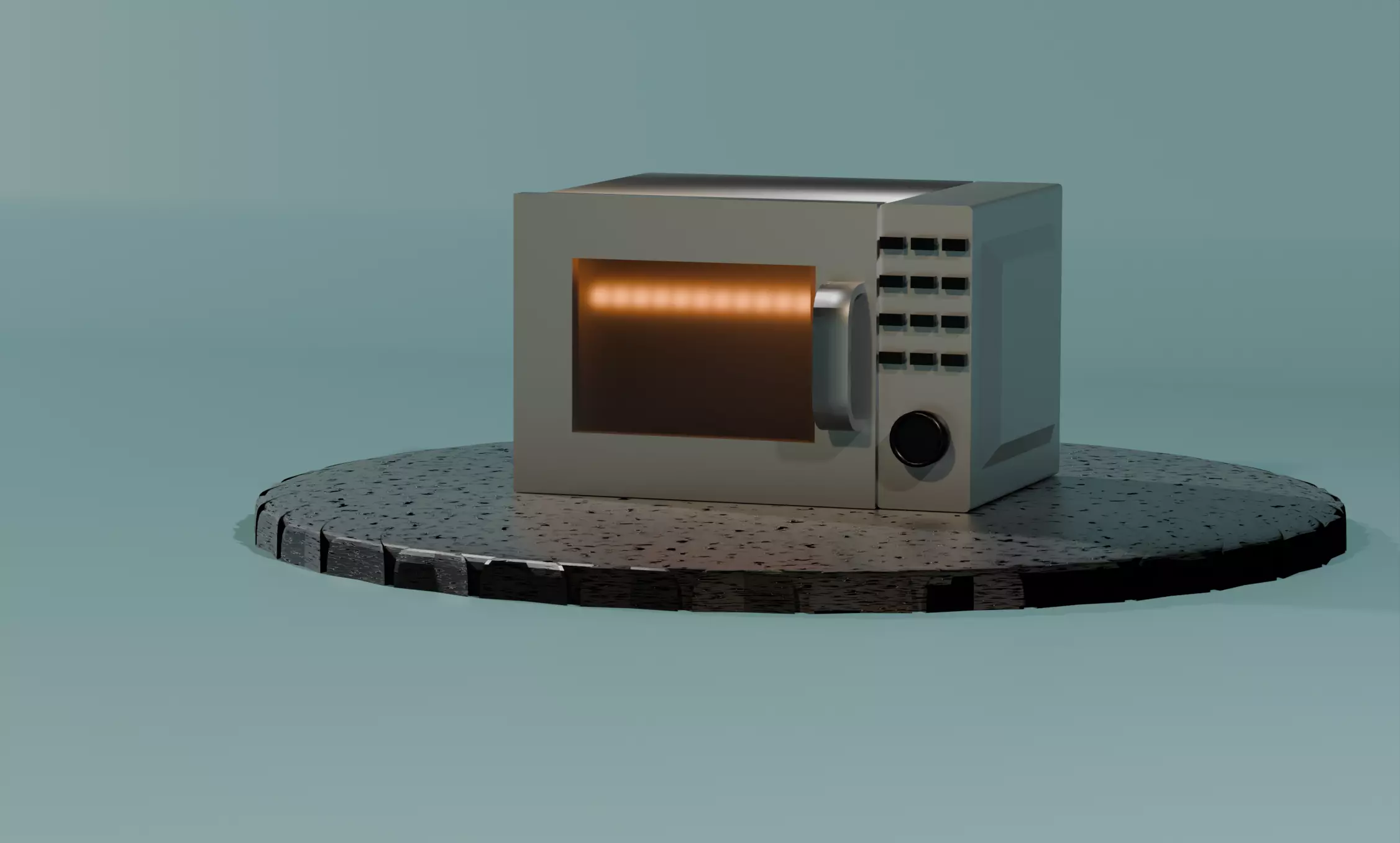 Microwave Oven Low-poly 3D model