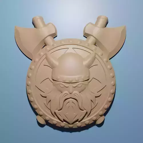 Viking relief model in stl format 3D for CNC Router Free 3D print model