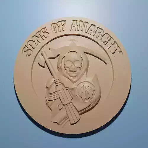Son Of Anarchy  relief model in stl format 3D for CNC Router 3D print model