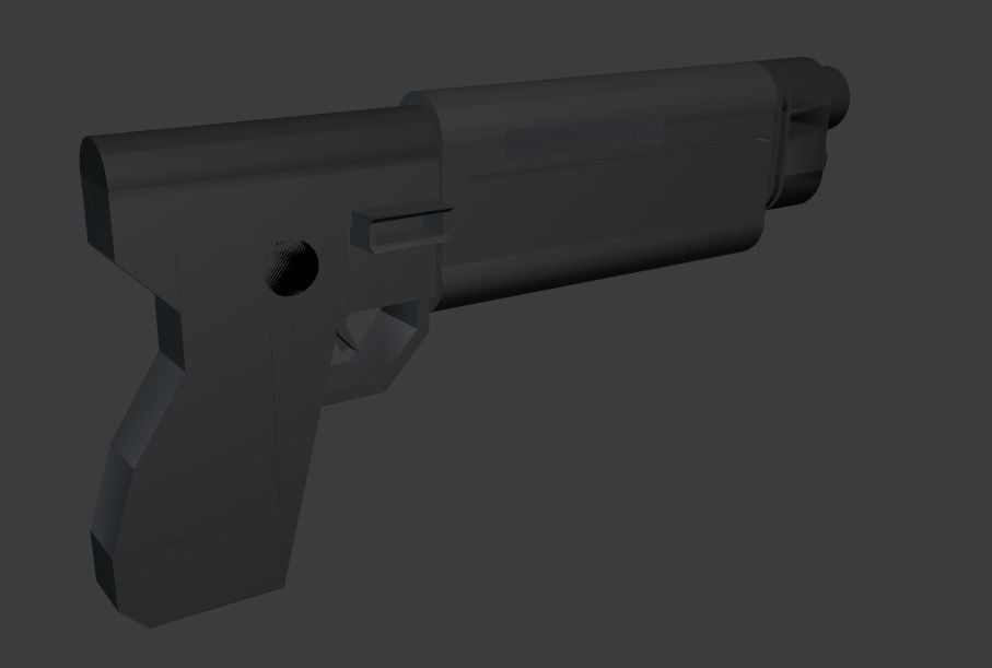 K-16 Bryar Low-poly 3D model_2