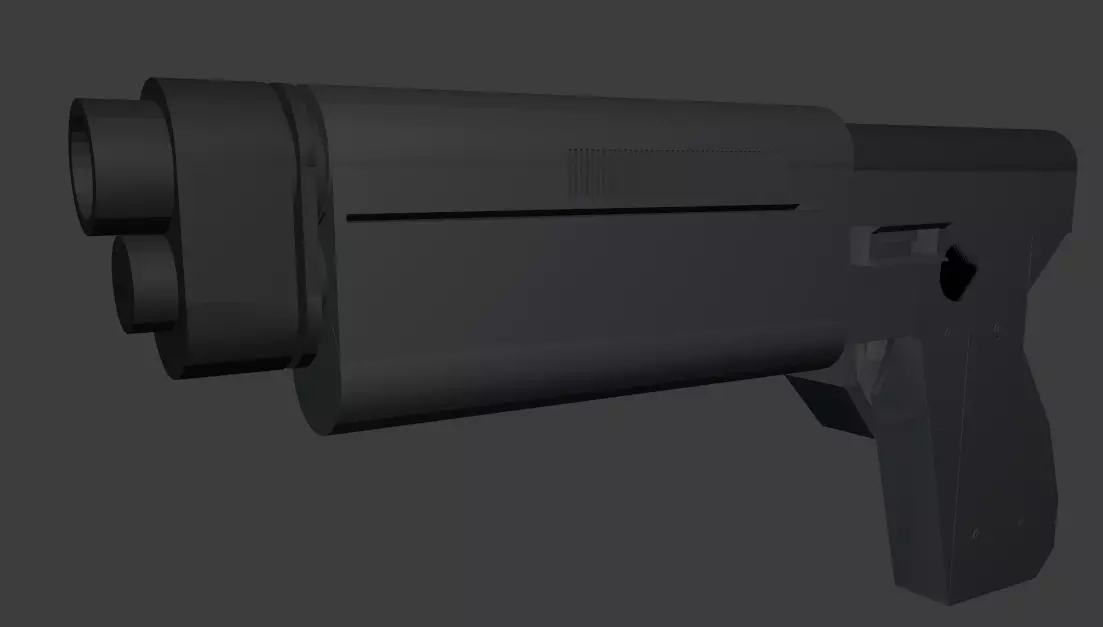 K-16 Bryar Low-poly 3D model_0