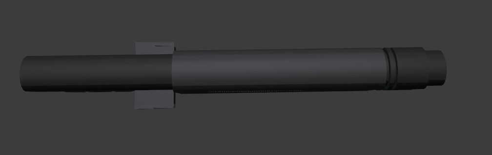 K-16 Bryar Low-poly 3D model_1