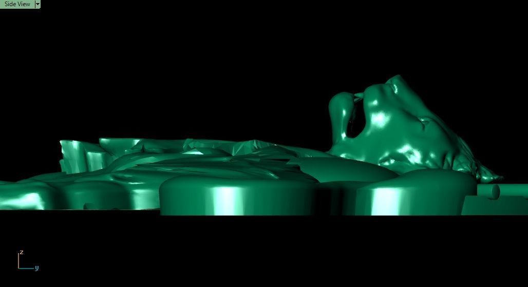 Lion pendant02 3D print model_29