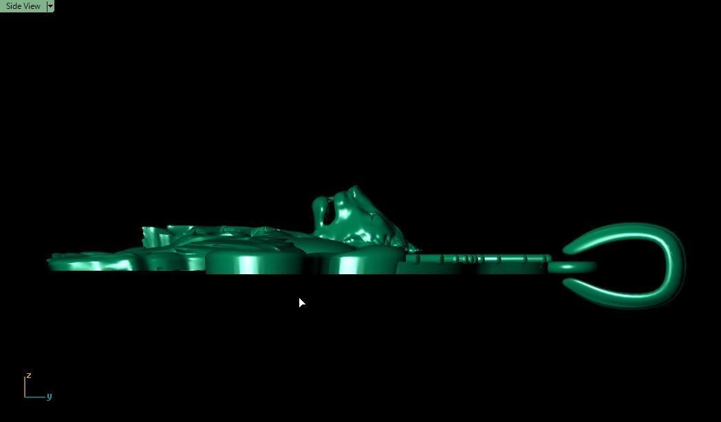 Lion pendant02 3D print model_31