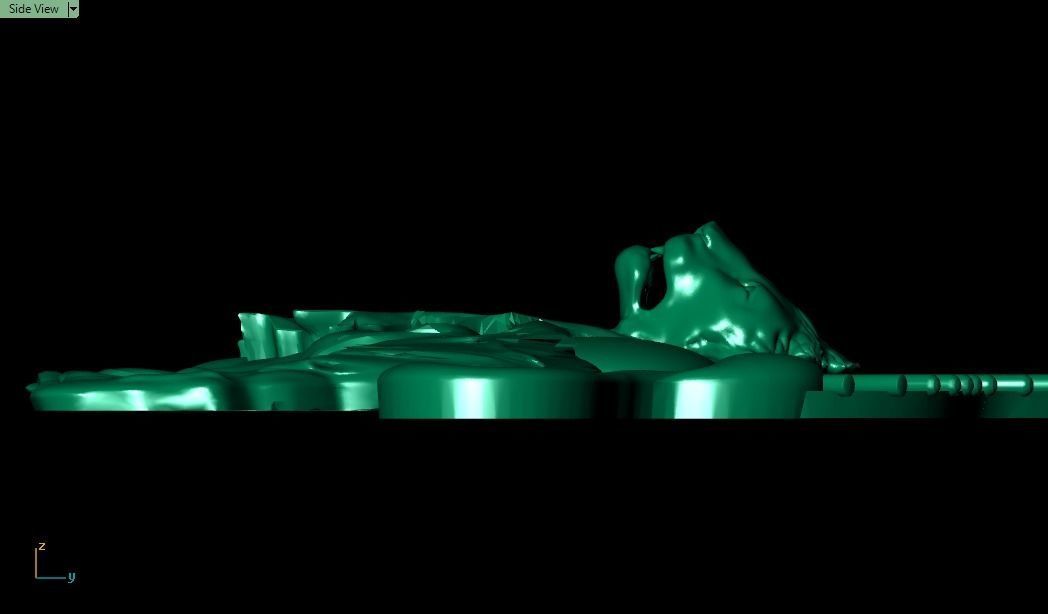 Lion pendant02 3D print model_30