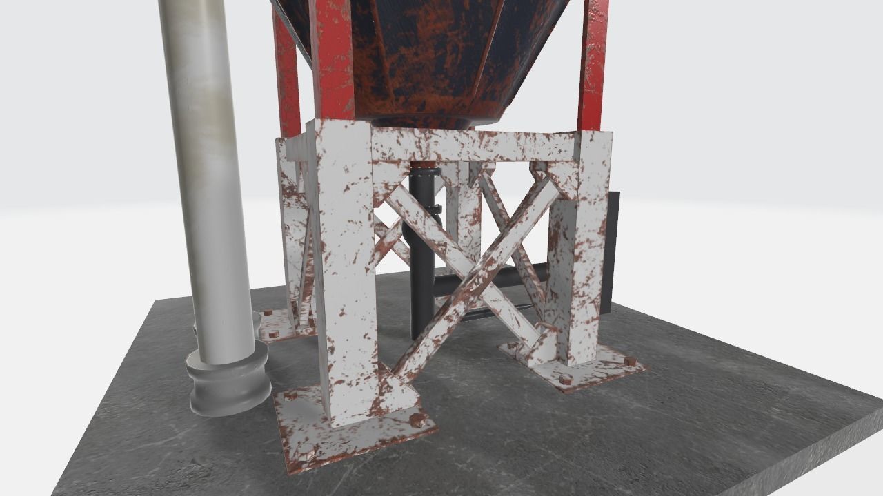 Big Industrial Cylinder 3D model Low-poly 3D model_10