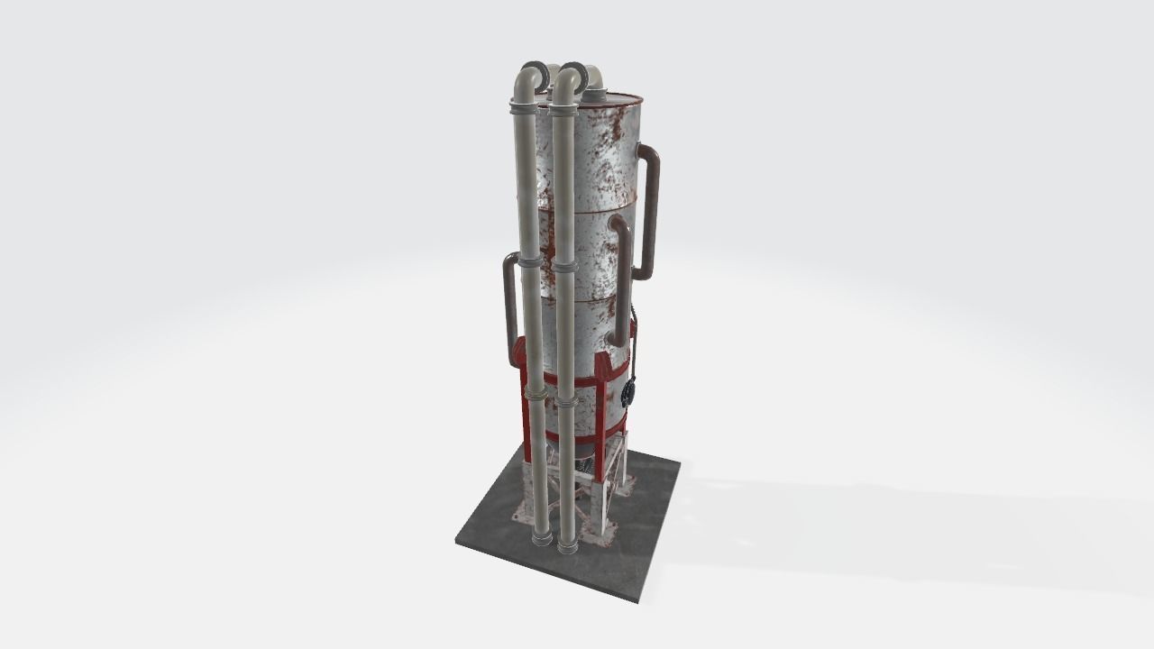 Big Industrial Cylinder 3D model Low-poly 3D model_5