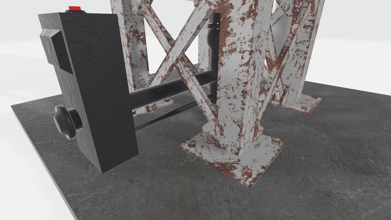 Big Industrial Cylinder 3D model Low-poly 3D model_3