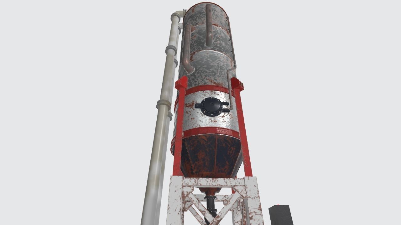 Big Industrial Cylinder 3D model Low-poly 3D model_8