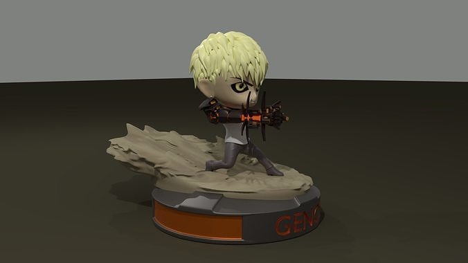 Genos 3d printable chibi version 3D print model