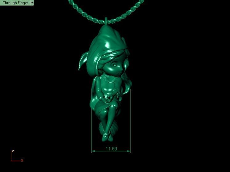 Little magic magerit pendant 3D print model_17