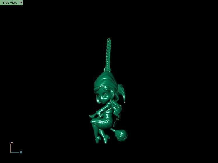 Little magic magerit pendant 3D print model_14
