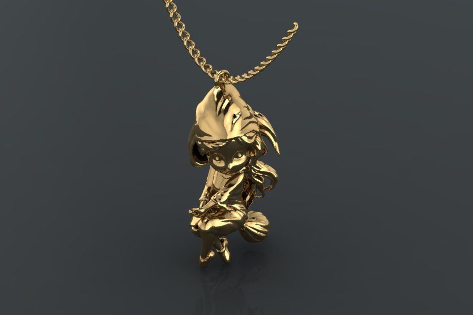 Little magic magerit pendant 3D print model_13