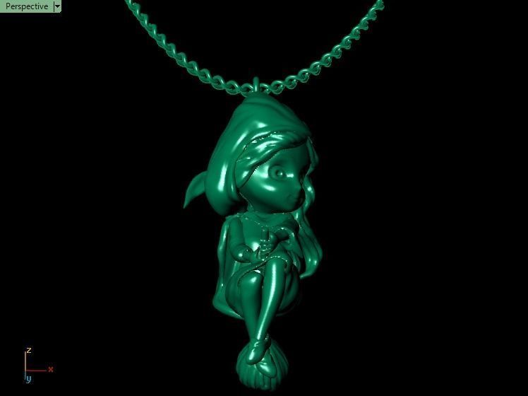 Little magic magerit pendant 3D print model_8