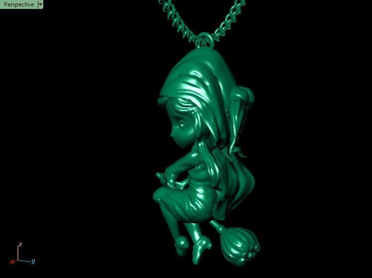 Little magic magerit pendant 3D print model_10