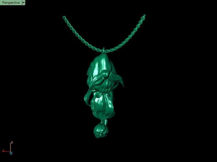 Little magic magerit pendant 3D print model_4