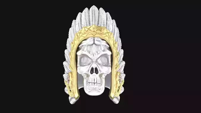 Ring Indian skull