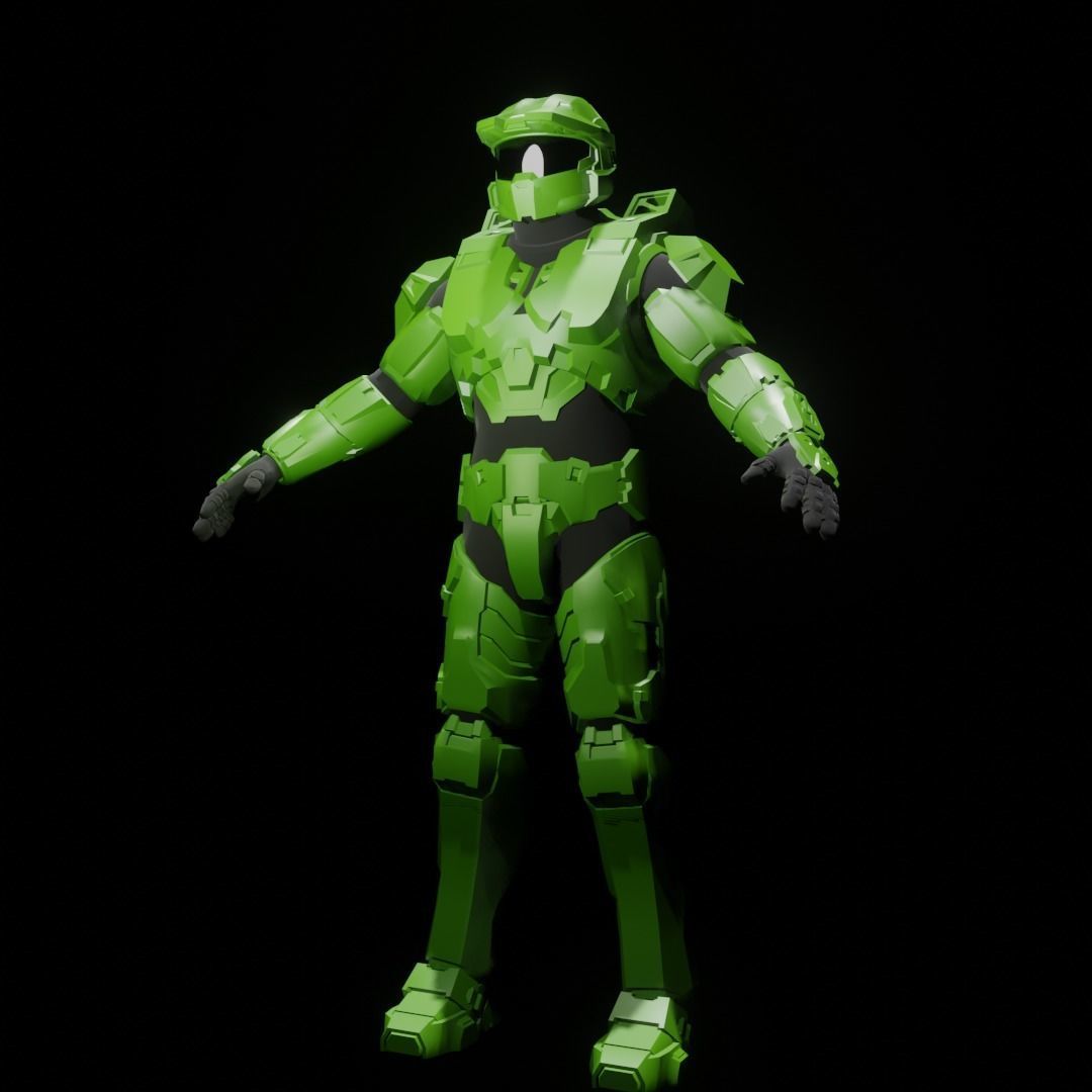 HALO Masterchief 3D Model 3D model_3