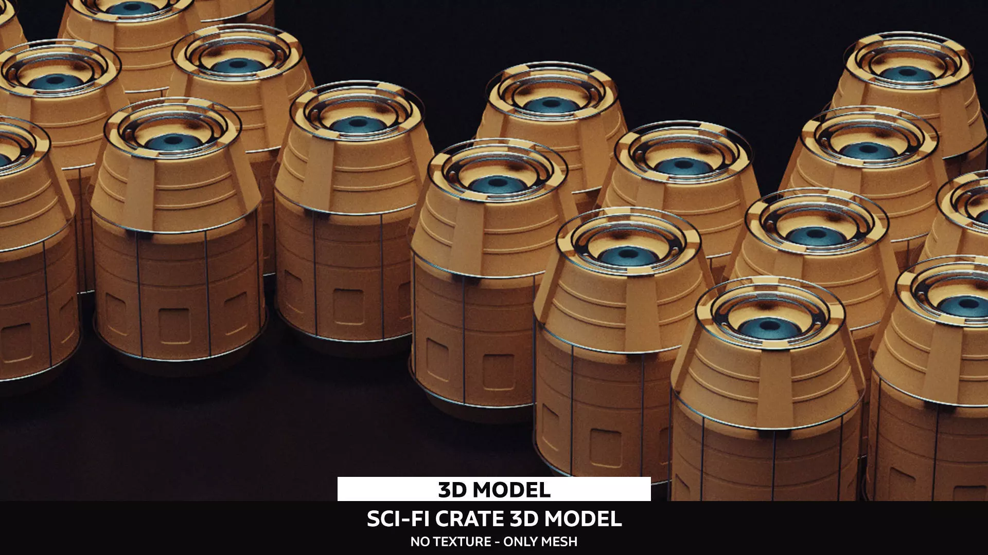 Sci-Fi Asterion Tube  Low-poly 3D model_0