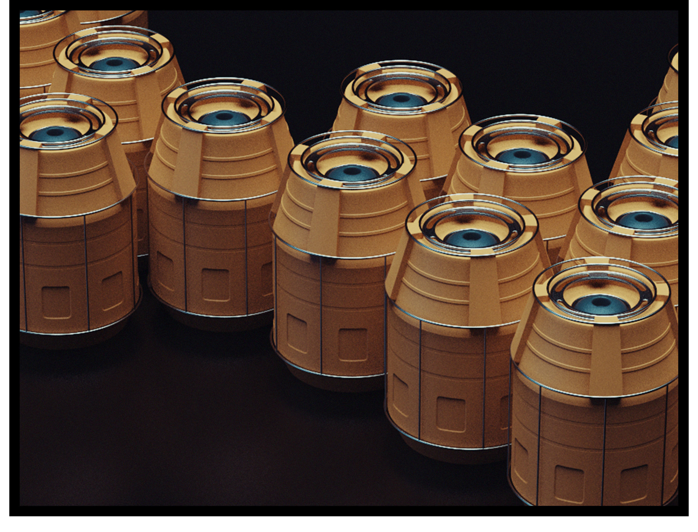 Sci-Fi Asterion Tube  Low-poly 3D model_1