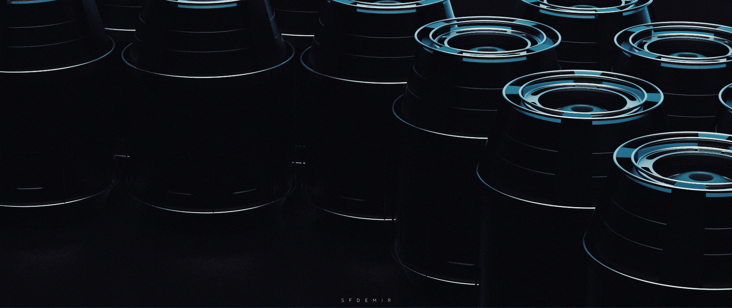 Sci-Fi Asterion Tube  Low-poly 3D model_5