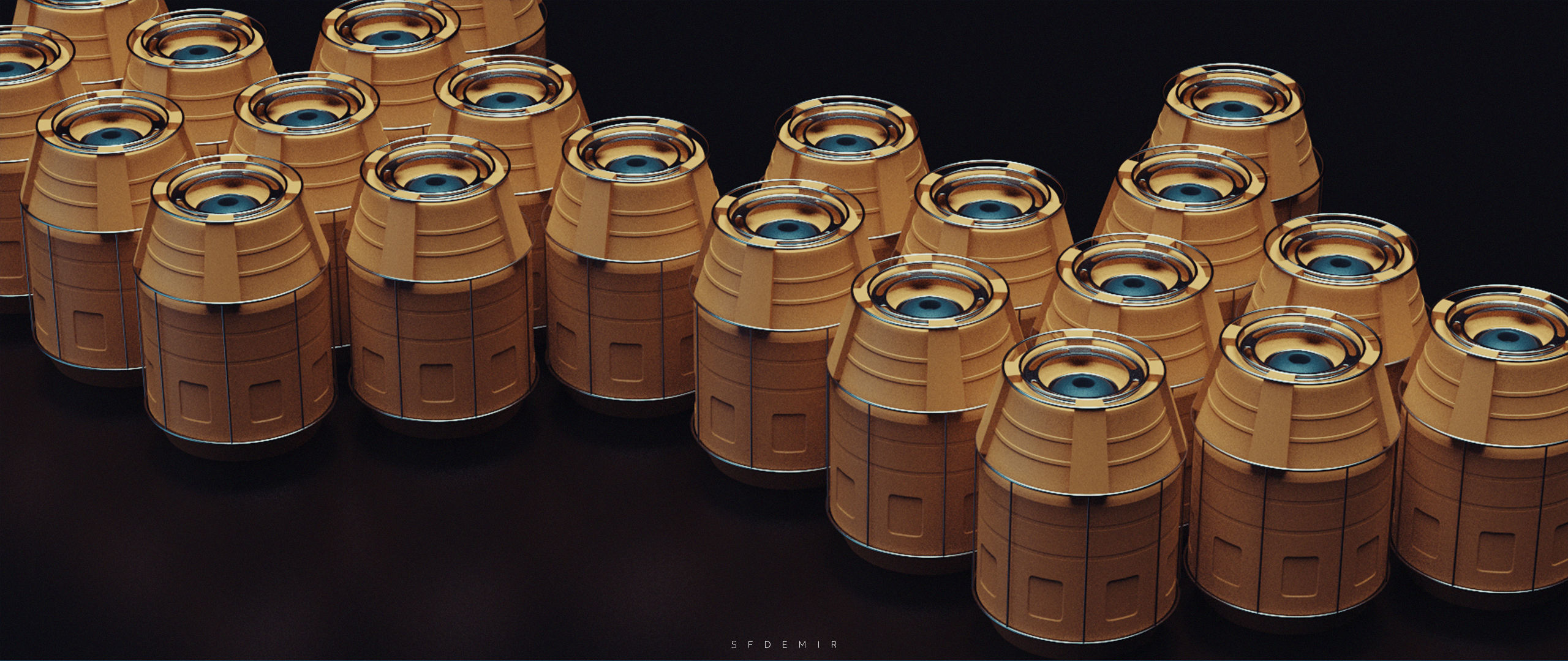 Sci-Fi Asterion Tube  Low-poly 3D model_4