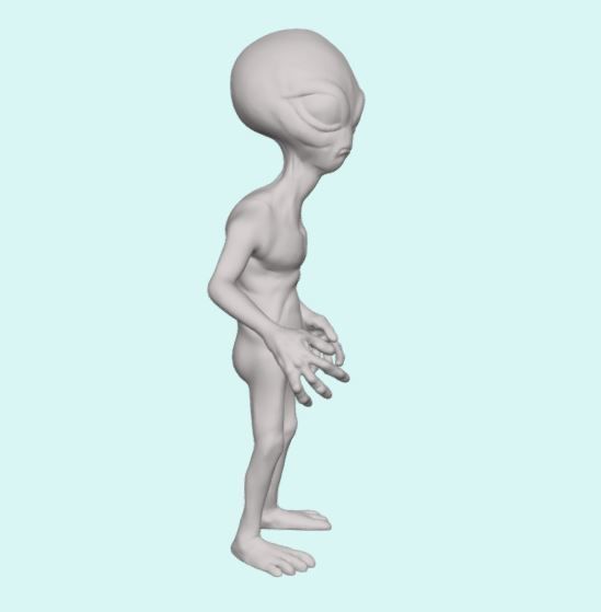 Alien Sculpt 3D print model_8