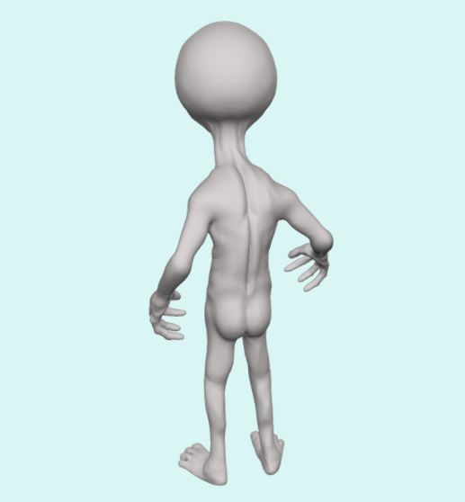 Alien Sculpt 3D print model_5