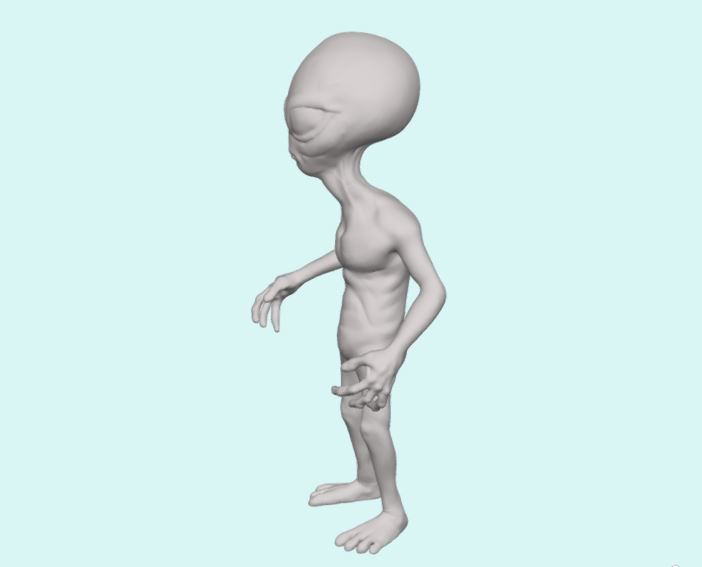 Alien Sculpt 3D print model_3
