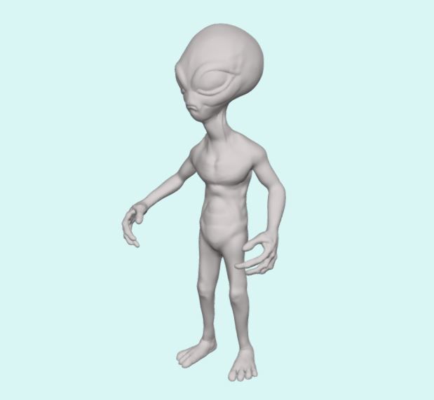 Alien Sculpt 3D print model_2
