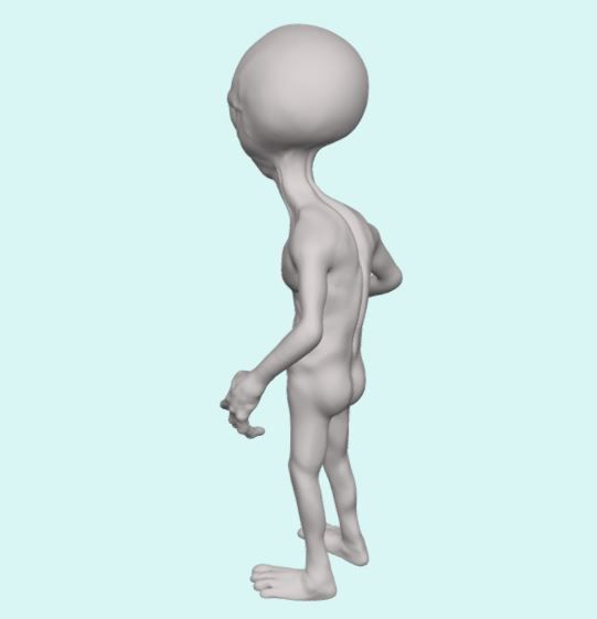 Alien Sculpt 3D print model_4