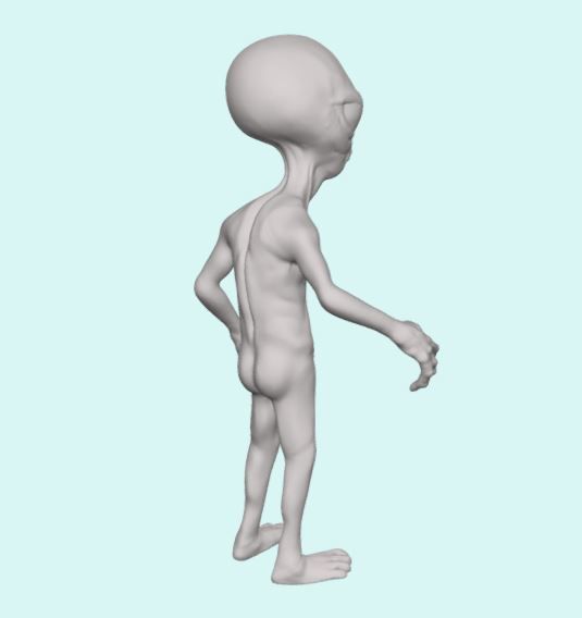 Alien Sculpt 3D print model_7