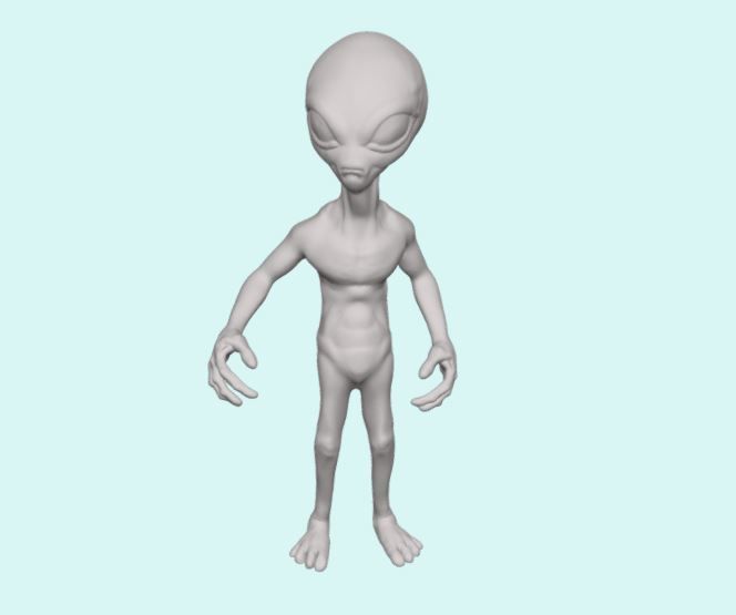 Alien Sculpt 3D print model_1
