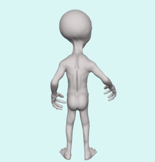 Alien Sculpt 3D print model_6