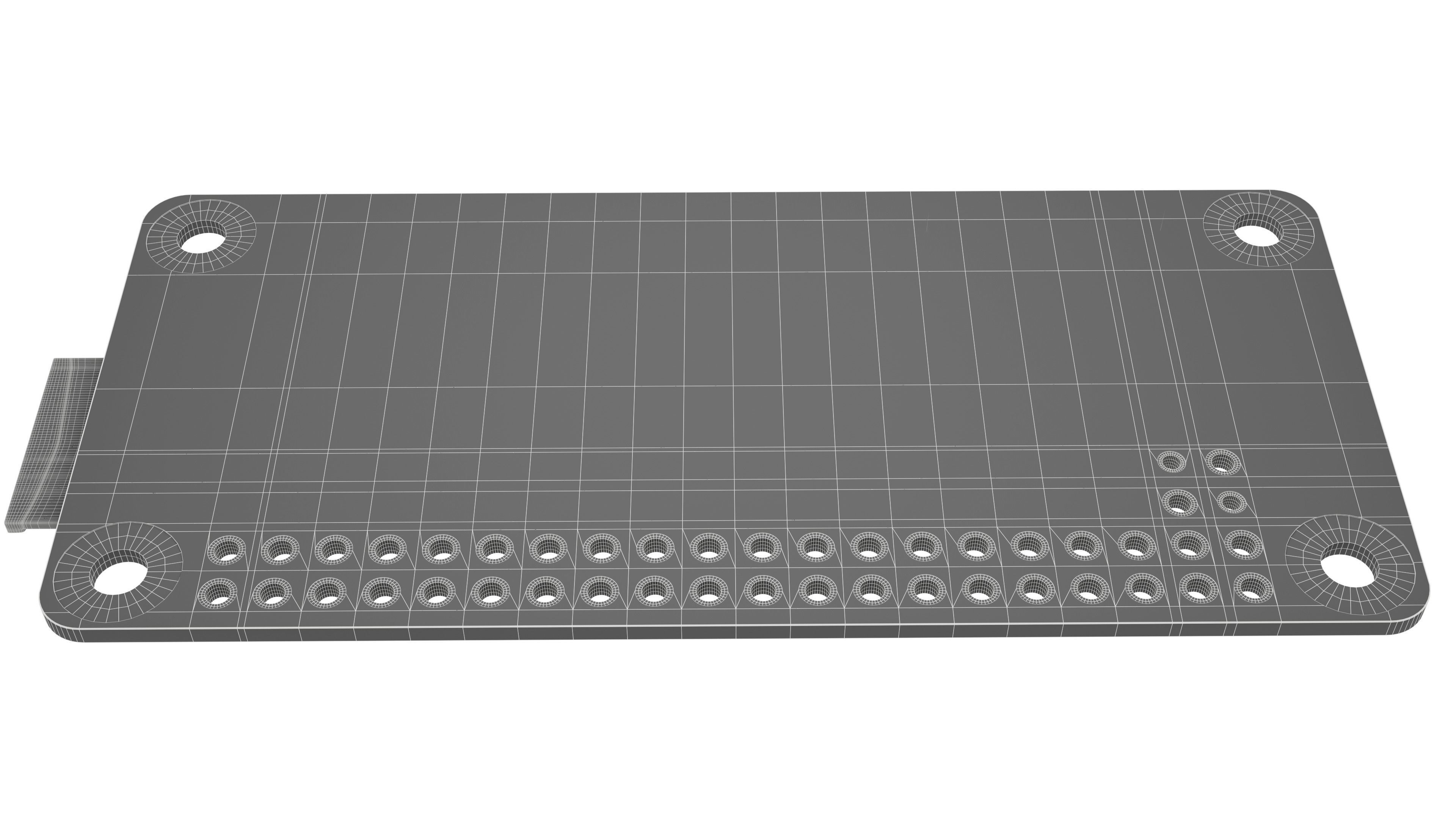 raspberry pi zero Low-poly 3D model_16