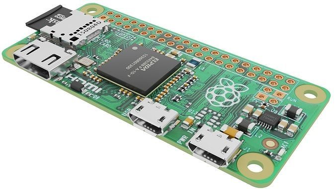 raspberry pi zero Low-poly 3D model