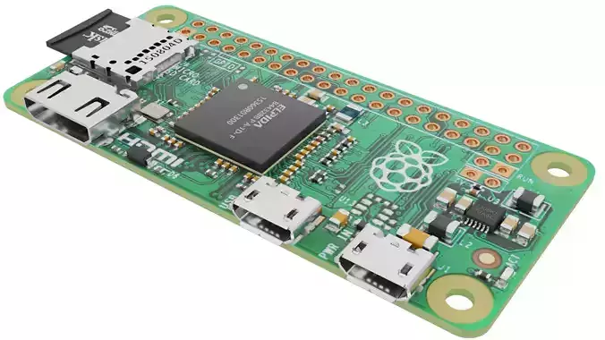 raspberry pi zero Low-poly 3D model