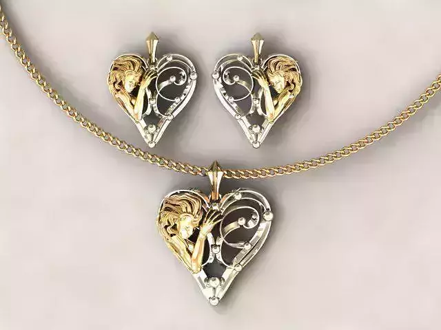 Love pendant 3D print model