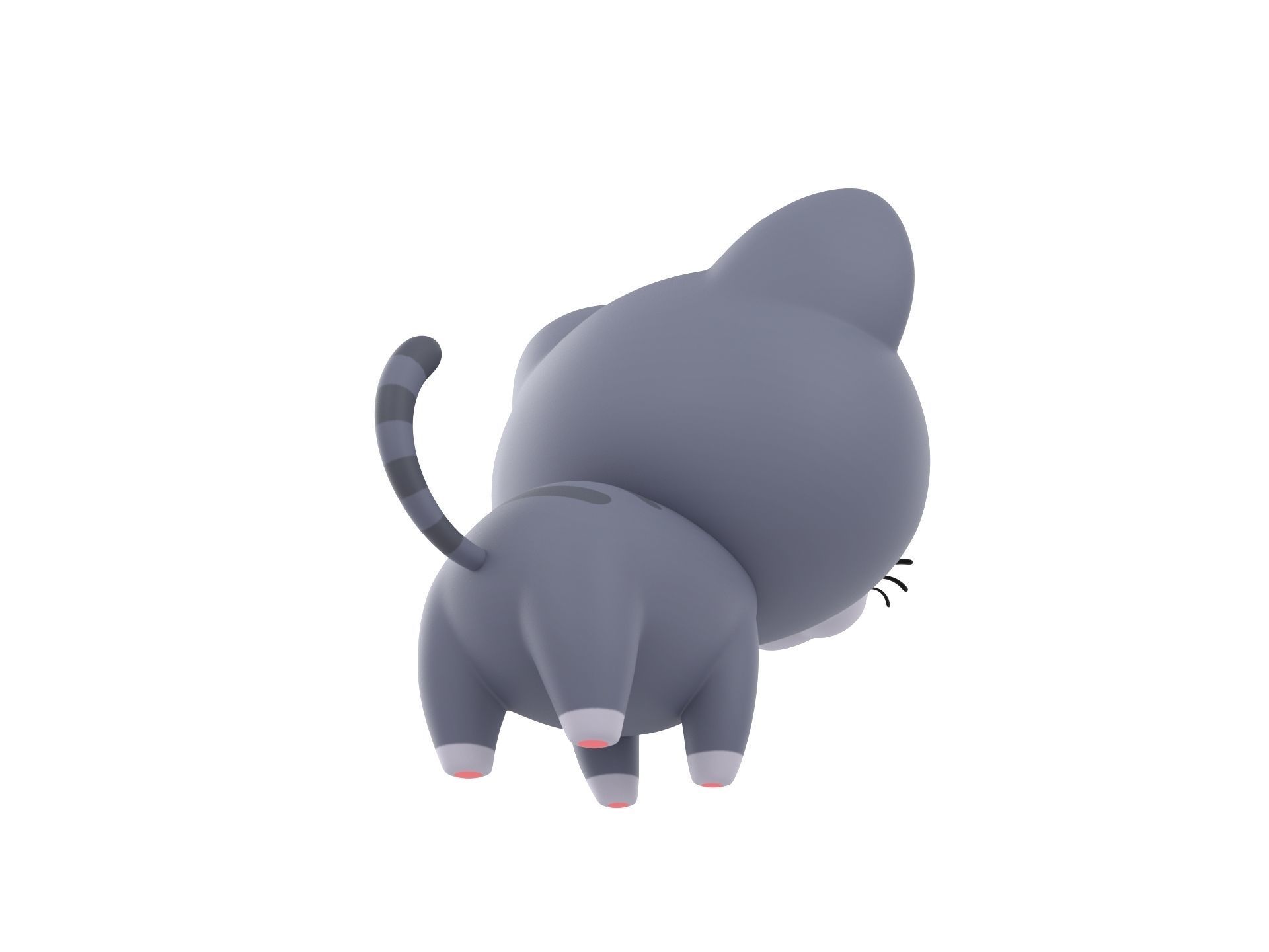 Character027 Cat 3D model_4